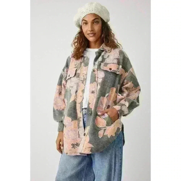 NEW! Free People Women's S Printed Ruby Jacket NWT $178 - Picture 1 of 3
